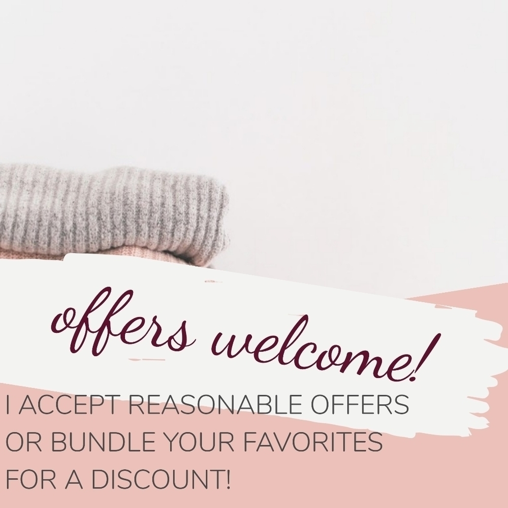 ✨OFFERS WELCOME